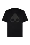 Moose Knuckles Chamblee Leaf T Shirt In Black