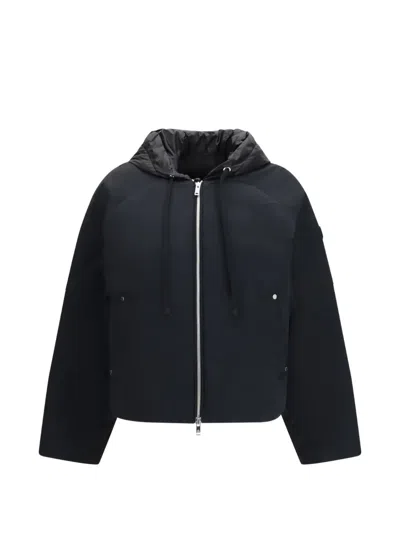 Moose Knuckles Tegan Hooded Bomber Jacket In Blue