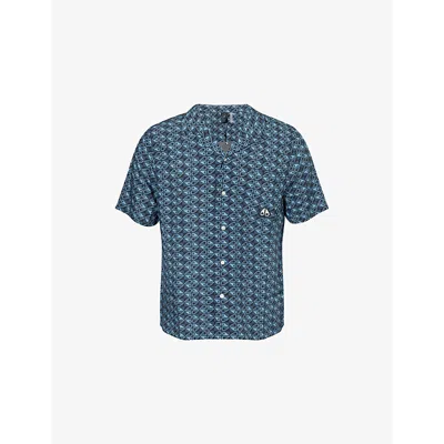 MOOSE KNUCKLES THE BAY GRAPHIC-PRINT WOVEN SHIRT