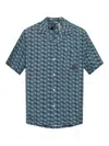 Moose Knuckles Mens The Bay Shirt In Blue In Blau