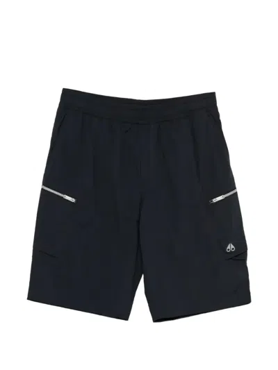 Moose Knuckles Top Flight Cargo Shorts In Blue