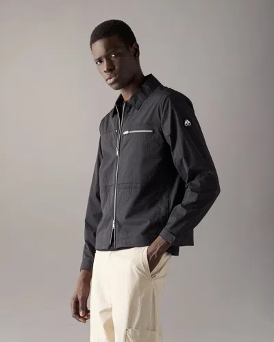 Moose Knuckles Topflight Mens Overshirt In Black