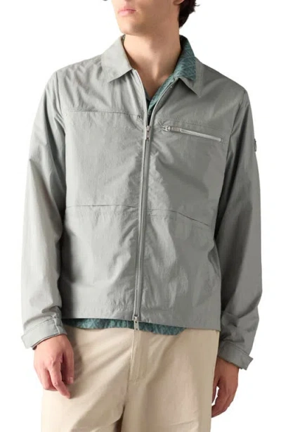 Moose Knuckles Topflight Water Repellent Shirt Jacket In Blue