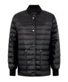 Moose Knuckles Transit Lightweight Down Bomber Jacket In Black
