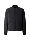 Moose Knuckles Transit Monogram Bomber Jacket In Black