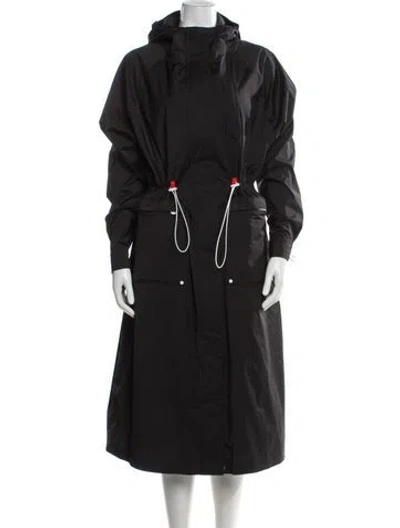 Pre-owned Moose Knuckles Trench Coat In Black