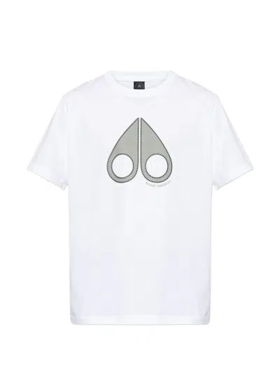 Moose Knuckles Trendy Mini Tee For Men In White