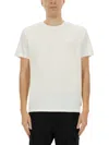 Moose Knuckles White Solid Crew Neck T-shirt In White