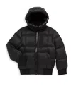 Moose Knuckles 125th Street Brand-patch Recycled-nylon-down Jacket 10-16 Years In Black