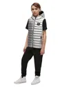Moose Knuckles Unisex Air Down Metallic Vest - Big Kid In Silver