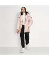 Moose Knuckles Kids' Unisex Parka With Shearling Hood In Dusty Rose
