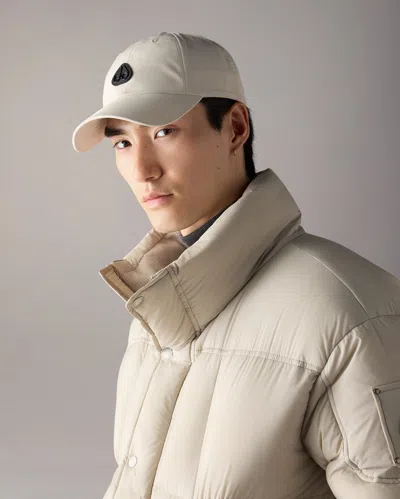 Moose Knuckles Vick Baseball Cap In Alabaster