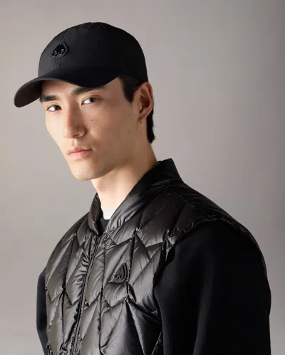 Moose Knuckles Vick Baseball Cap In Black