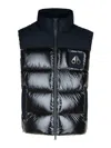 Moose Knuckles Victory Peak Black Nylon Blend Vest In Negro