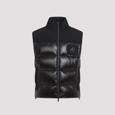 Moose Knuckles Down-filled Victory Peak Gilet In Black