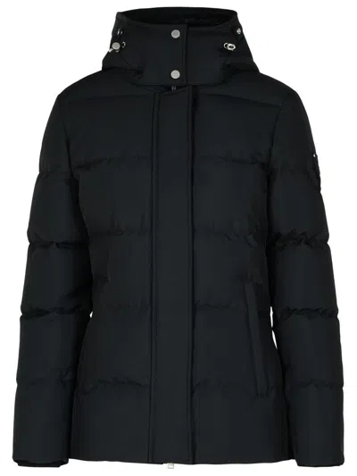 MOOSE KNUCKLES MOOSE KNUCKLES 'W CLOUD 3Q' BLACK POLYESTER DOWN JACKET