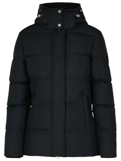 MOOSE KNUCKLES MOOSE KNUCKLES 'W CLOUD 3Q' BLACK POLYESTER DOWN JACKET