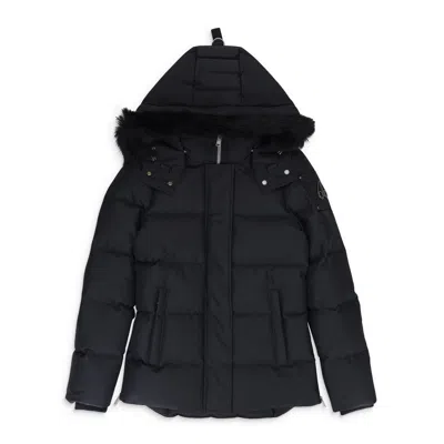 MOOSE KNUCKLES W CLOUD 3Q SH BLK W/BLK SH PUFFER JACKET