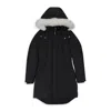 Moose Knuckles W Cloud Parka Sh Blk W/nat Sh Parka In Black