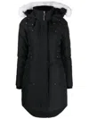 Moose Knuckles W Cloud Parka Sh Blk W/nat Sh Parka "blk W/nat Sh" In 1001 Blk W/nat S