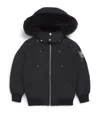 Moose Knuckles Water-resistant Down Bomber Jacket In Black