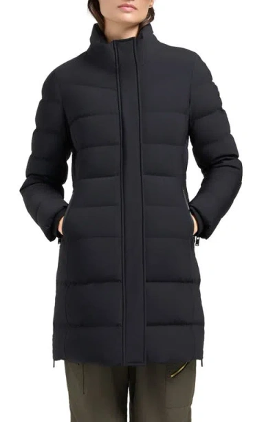 Moose Knuckles Watershed 3 Genuine Shearling Trim 800 Fill Power Down Parka In Black