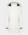 Moose Knuckles Watershed Shearling Trim Down Parka In Milkyway Wnat Sh