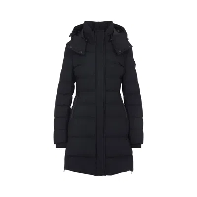 Moose Knuckles Watershed 3 Parka With Detachable Shearling Trim In Blue