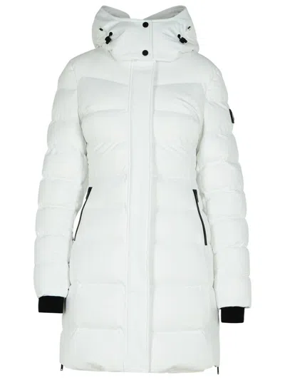 MOOSE KNUCKLES MOOSE KNUCKLES 'WATERSHED 3' WHITE NYLON PARKA