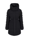 Moose Knuckles Watershed 3 Parka Coat In Blk W/blk Sh