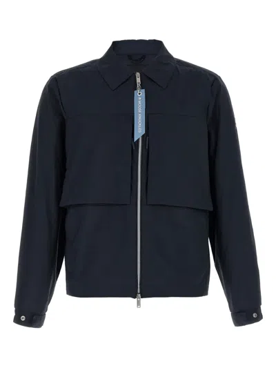 Moose Knuckles Mens Waverly Shirt Jacket In Navy In Navy Fabric