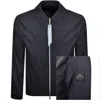 Moose Knuckles Waverly Overshirt Navy In Black