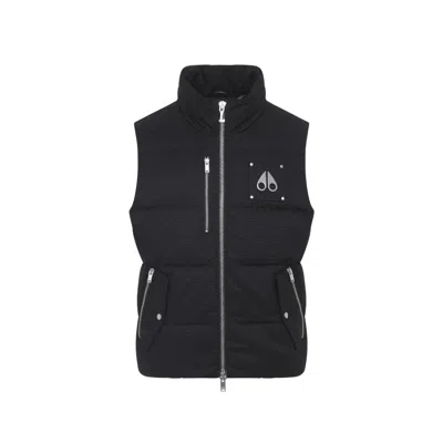 MOOSE KNUCKLES WESTMOUNT 2TONE BLACK COTTON GILET