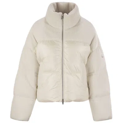 Moose Knuckles White Nylon Jackets & Women's Coat
