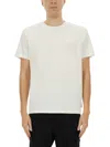 Moose Knuckles White Solid Crew Neck T-shirt In White