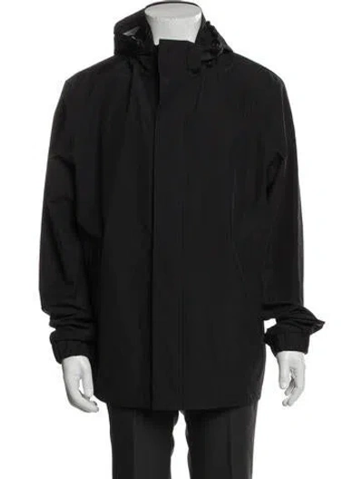 Pre-owned Moose Knuckles Windbreaker In Black