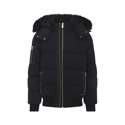 Moose Knuckles Stagg Down Bomber Jacket In Black