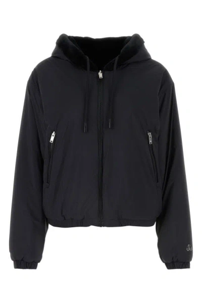 Moose Knuckles Eaton Bunny Reversible Zip Jacket In Blue