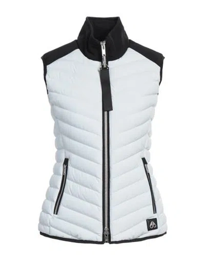 Moose Knuckles Woman Vest Light Grey Size L Polyester, Elastane