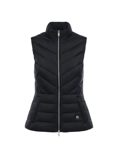 Moose Knuckles Women's Air Down Quilted Vest In Black