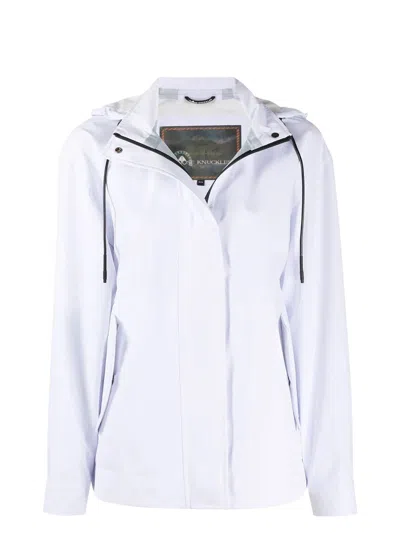 Moose Knuckles Women's Canter Logo Jacket In White