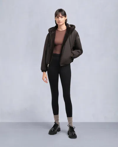 Moose Knuckles Women's Eaton Reversible Bunny In Black