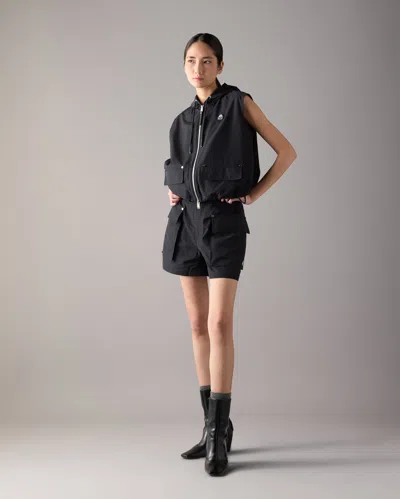 Moose Knuckles Women's Elevate Hooded Vest In Black