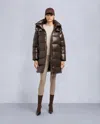 Moose Knuckles Women's Gold Series Moonstone Parka Jacket In Brown