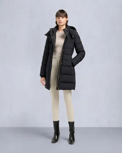 Moose Knuckles Women's Gold Series Nyluxe Watershed 3 Parka In Black