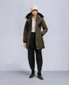 Moose Knuckles Women's Gold Series Original Stirling Shearling Trim Parka In Black