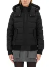 Moose Knuckles Jacket With Logo In Black