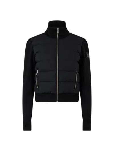 Moose Knuckles Women's Josephine Logo Knit Sweater In Black