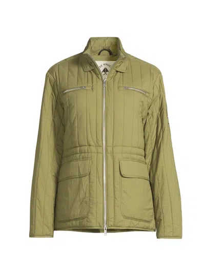 Moose Knuckles Women's Lakeshore Quilted Jacket In Green