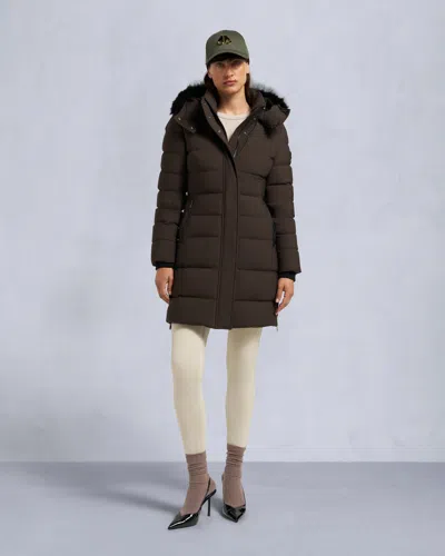 Moose Knuckles Women's Nyluxe Watershed 3 Parka In Black